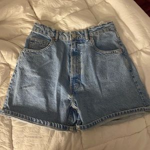 Zara mom denim shorts